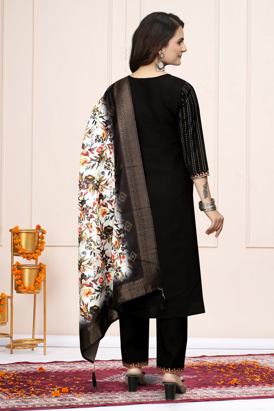 Black Kurta Set