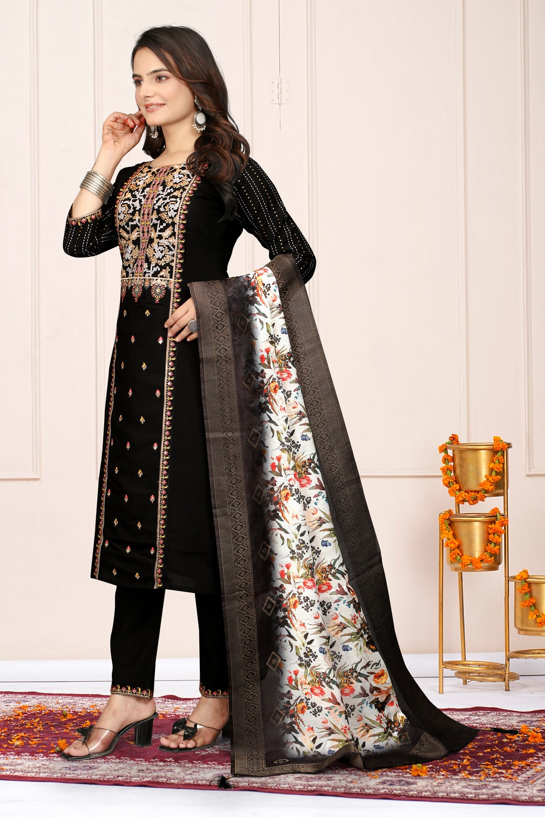 Black Kurta Set