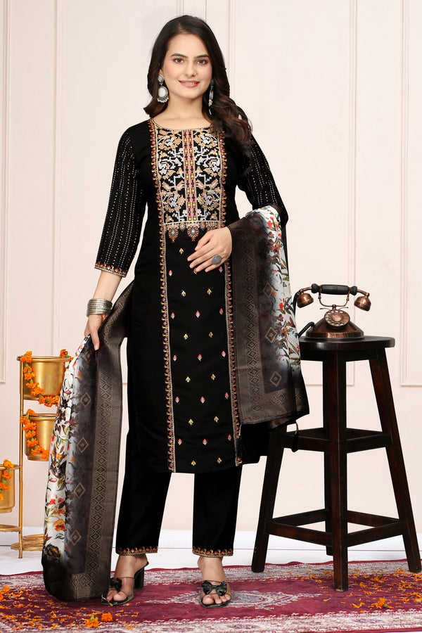 Black Kurta Set