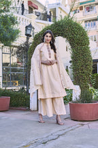 Beig Mulmul Kurta Set