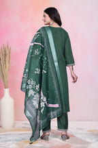 Kukis Kurta Set -Green Color