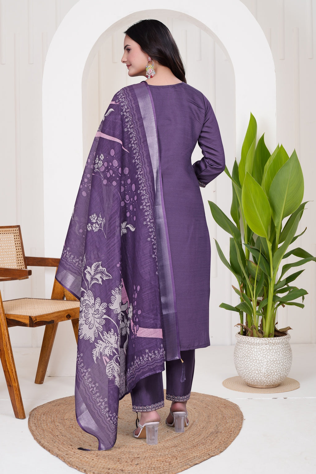 Kukis Kurta Set - Purple Color
