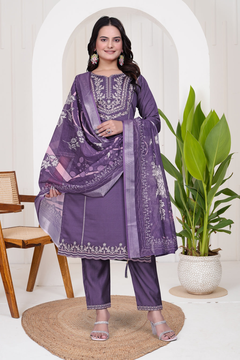 Kukis Kurta Set - Purple Color