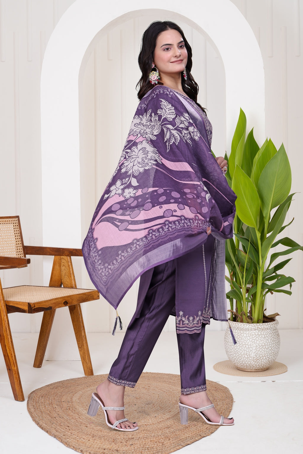 Kukis Kurta Set - Purple Color
