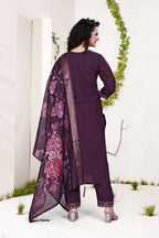 Purple Cheeko Dhaga Work