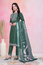 Kukis Kurta Set -Green Color